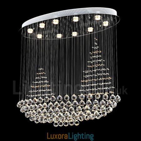 Designer Touch Decorative 10 Lights Modern K9 Crystal Ceiling Pendant Light Indoor Chandelier Lighting Lamps Fixtures