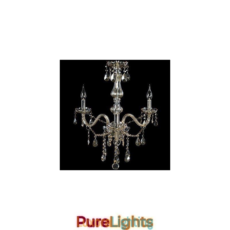 Designer Touch Decorative 3 Lights Luxury Crystal Chandelier Cognac Color K9 Crystal Chandelier