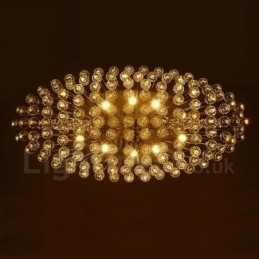 Designer Touch Decorative 10 Lights Modern K9 Crystal Ceiling Pendant Light Indoor Chandelier Lighting Lamps Fixtures