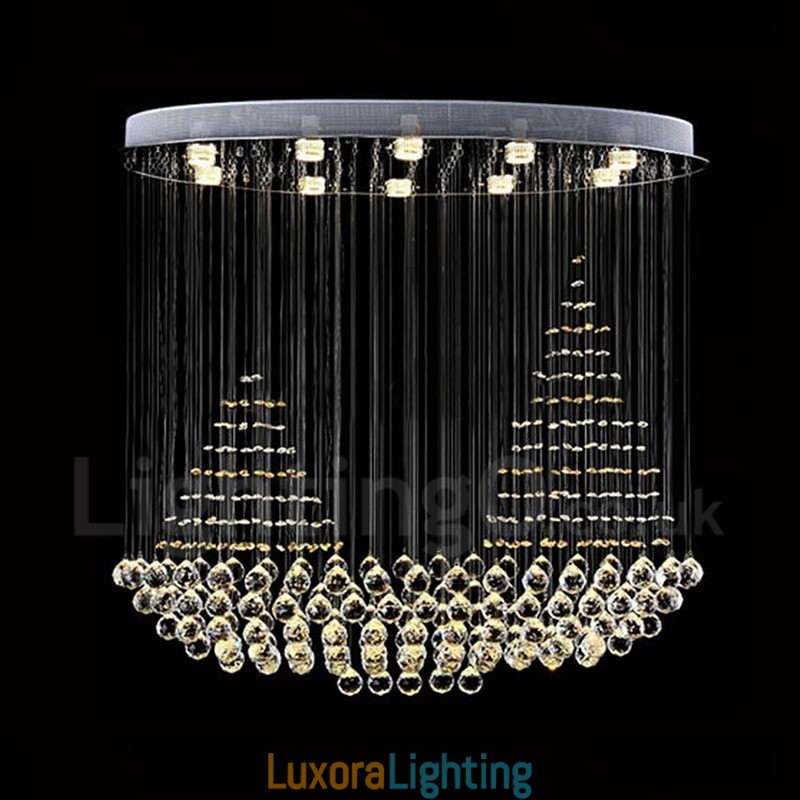 Designer Touch Decorative 10 Lights Modern K9 Crystal Ceiling Pendant Light Indoor Chandelier Lighting Lamps Fixtures