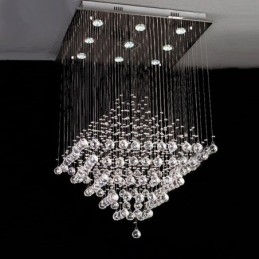 Designer Touch Decorative 9 Lights Modern K9 Crystal Ceiling Pendant Light Indoor Chandelier Lighting Lamps Fixtures