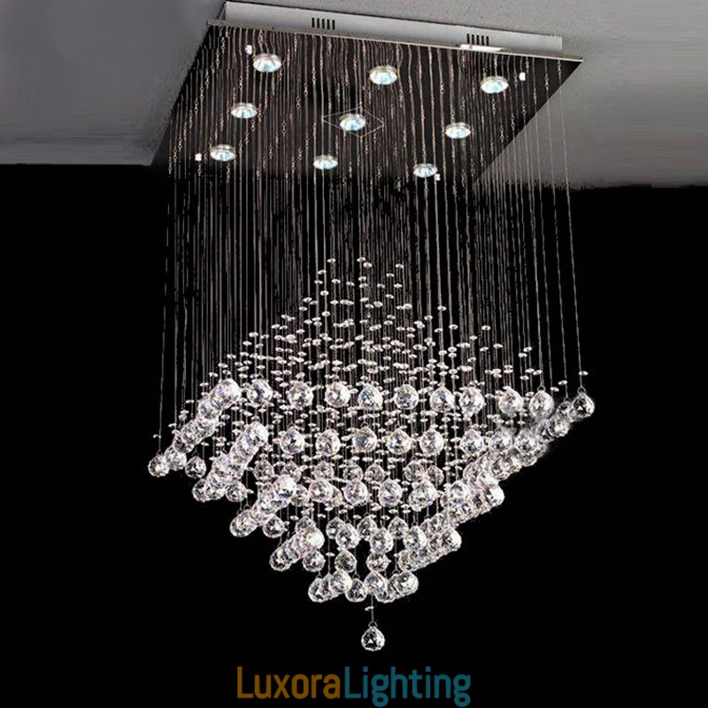 Designer Touch Decorative 9 Lights Modern K9 Crystal Ceiling Pendant Light Indoor Chandelier Lighting Lamps Fixtures