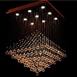 Designer Touch Decorative 9 Lights Modern K9 Crystal Ceiling Pendant Light Indoor Chandelier Lighting Lamps Fixtures