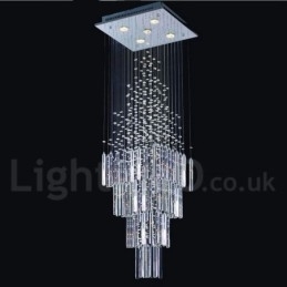 Designer Touch Decorative 5 Lights Modern K9 Crystal Ceiling Pendant Light Indoor Chandelier Lighting Lamps Fixtures