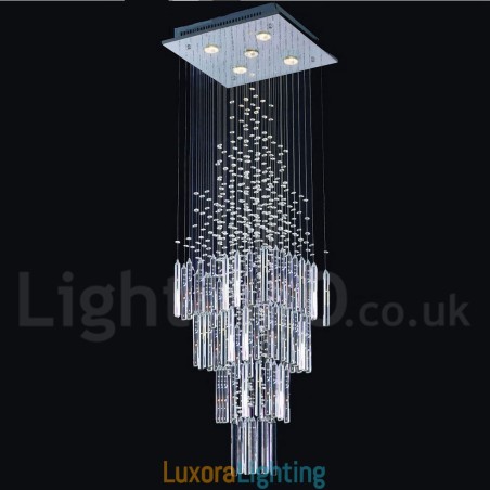 Designer Touch Decorative 5 Lights Modern K9 Crystal Ceiling Pendant Light Indoor Chandelier Lighting Lamps Fixtures