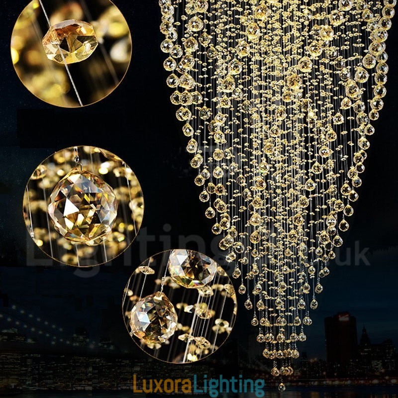 Designer Touch Decorative 15 Lights Modern K9 Crystal Ceiling Pendant Light Indoor Chandelier Lighting Lamps Fixtures