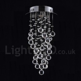 Designer Touch Decorative 1 Light Modern K9 Crystal Ceiling Pendant Light Indoor Chandelier Lighting Lamps Fixtures