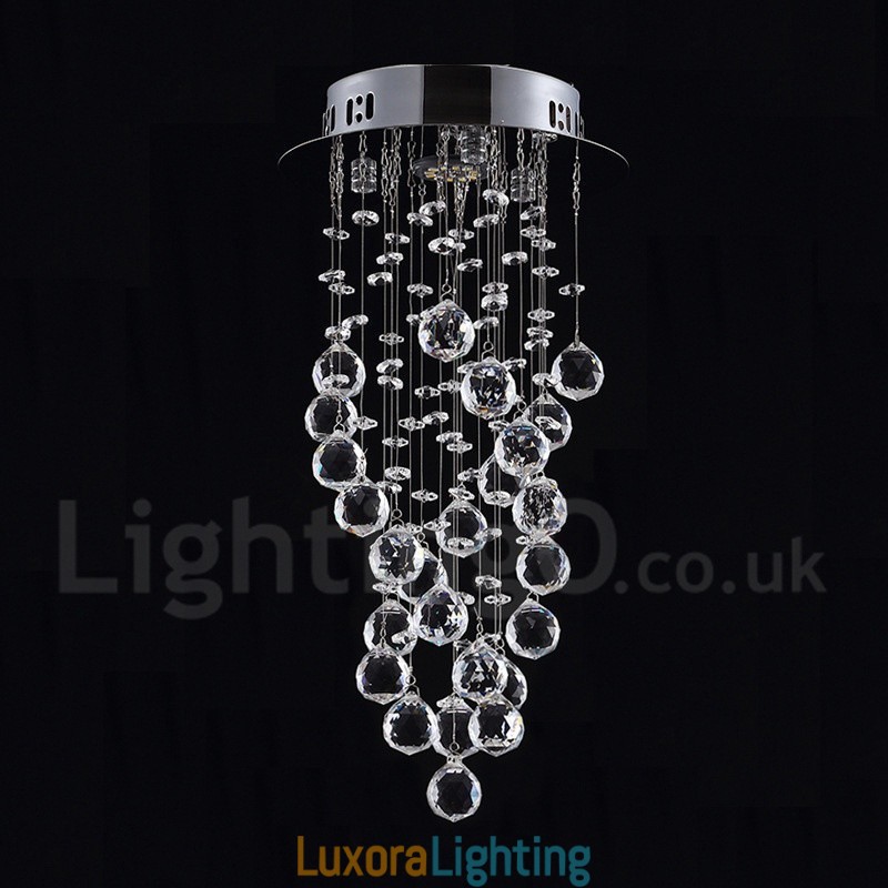 Designer Touch Decorative 1 Light Modern K9 Crystal Ceiling Pendant Light Indoor Chandelier Lighting Lamps Fixtures