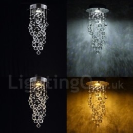Designer Touch Decorative 1 Light Modern K9 Crystal Ceiling Pendant Light Indoor Chandelier Lighting Lamps Fixtures