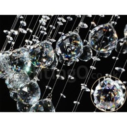 Designer Touch Decorative 1 Light Modern K9 Crystal Ceiling Pendant Light Indoor Chandelier Lighting Lamps Fixtures