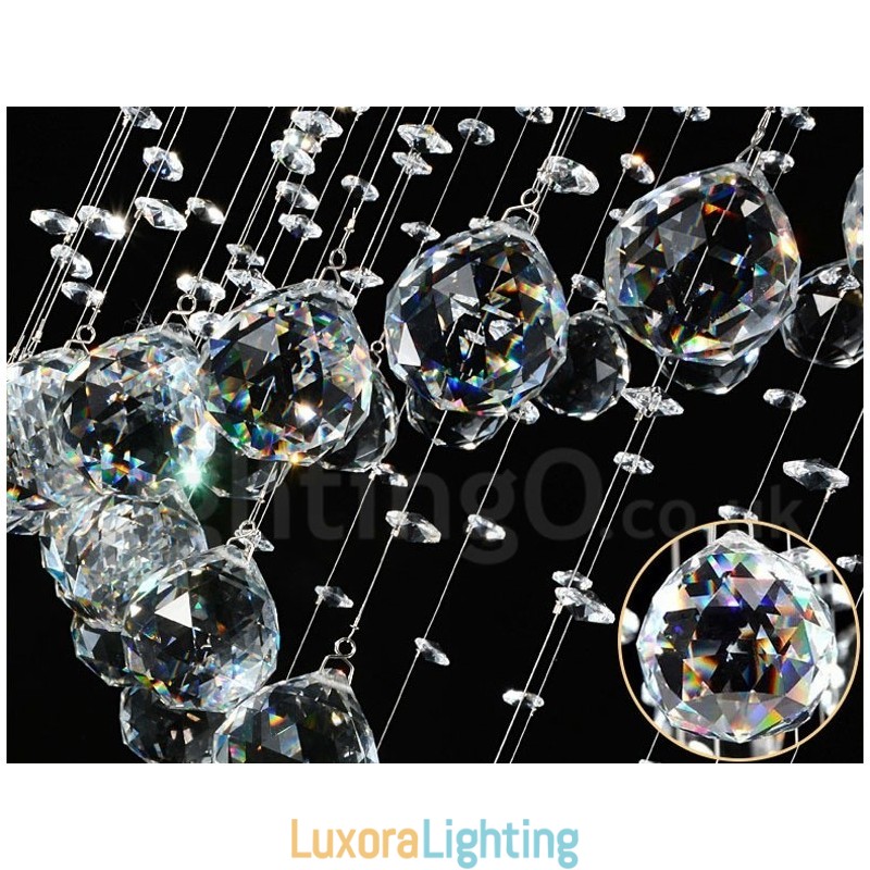 Designer Touch Decorative 1 Light Modern K9 Crystal Ceiling Pendant Light Indoor Chandelier Lighting Lamps Fixtures