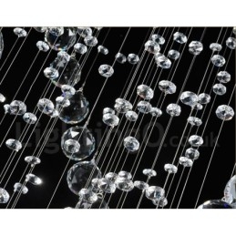 Designer Touch Decorative 1 Light Modern K9 Crystal Ceiling Pendant Light Indoor Chandelier Lighting Lamps Fixtures