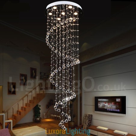 Designer Touch Decorative 7 Lights Modern K9 Crystal Ceiling Pendant Light Indoor Chandelier Lighting Lamps Fixtures