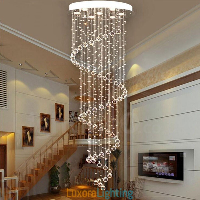 Designer Touch Decorative 7 Lights Modern K9 Crystal Ceiling Pendant Light Indoor Chandelier Lighting Lamps Fixtures