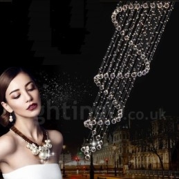 Designer Touch Decorative 7 Lights Modern K9 Crystal Ceiling Pendant Light Indoor Chandelier Lighting Lamps Fixtures