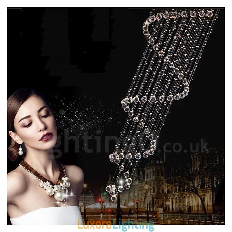 Designer Touch Decorative 7 Lights Modern K9 Crystal Ceiling Pendant Light Indoor Chandelier Lighting Lamps Fixtures