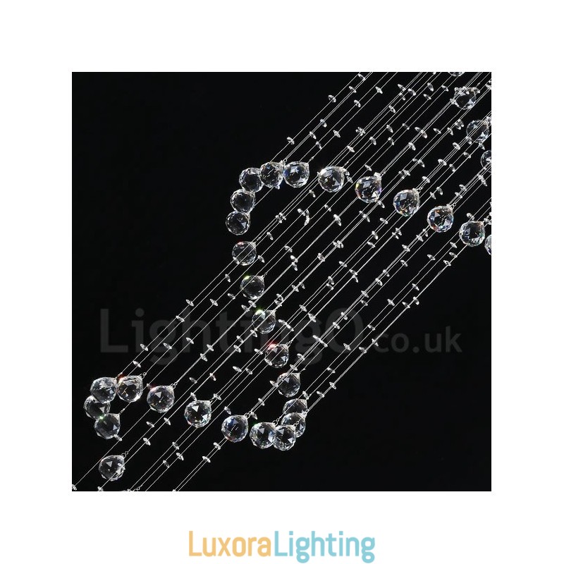 Designer Touch Decorative 7 Lights Modern K9 Crystal Ceiling Pendant Light Indoor Chandelier Lighting Lamps Fixtures