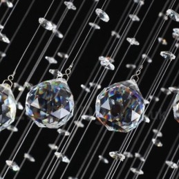 Designer Touch Decorative 7 Lights Modern K9 Crystal Ceiling Pendant Light Indoor Chandelier Lighting Lamps Fixtures