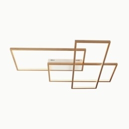 Designer Touch Decorative Modern Comtemporary Alumilium Painting Ceiling Light Flush Mount Wall Light with Remoter Dimmer