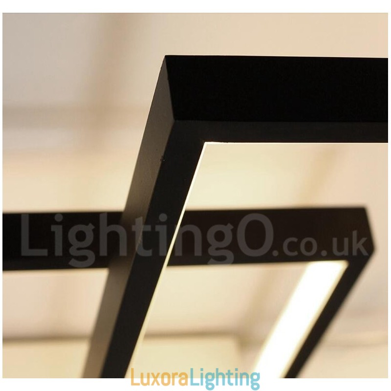 Designer Touch Decorative Modern Comtemporary Alumilium Painting Ceiling Light Flush Mount Wall Light with Remoter Dimmer