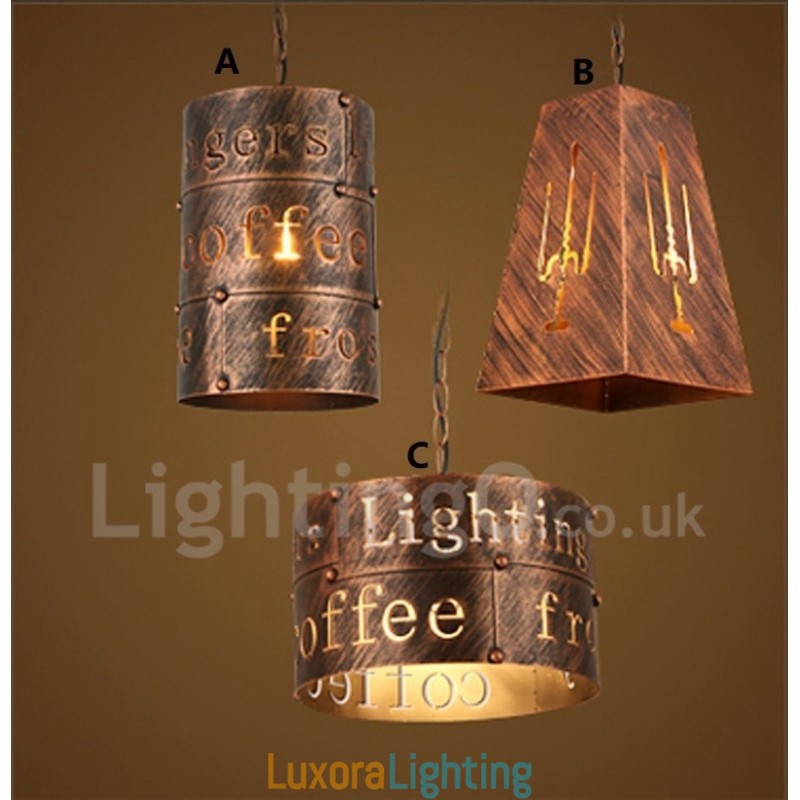 Designer Touch Decorative 1 Light Retro Vintage Pendant Light Cafe House Pendant Lamp