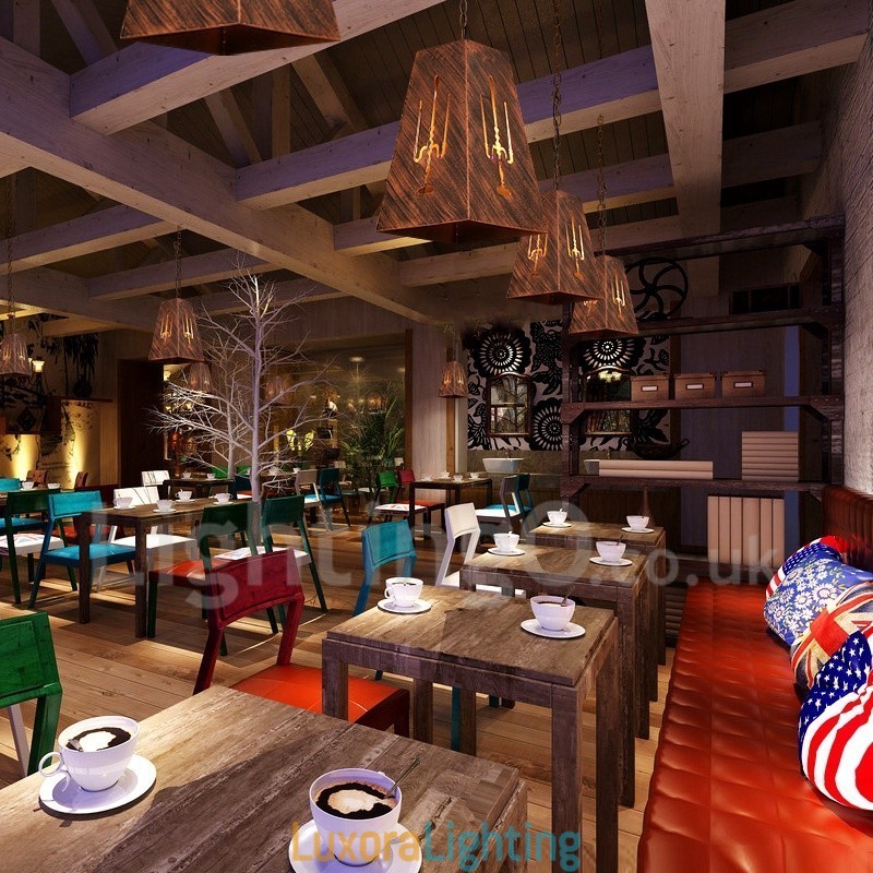 Designer Touch Decorative 1 Light Retro Vintage Pendant Light Cafe House Pendant Lamp