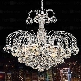 Designer Touch Decorative Pendant Luxury Modern Crystal Living 3 Lights Chandelier