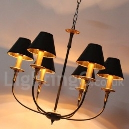 Designer Touch Decorative 6 Light Rustic Retro Contemporary Candle Style Chandelier