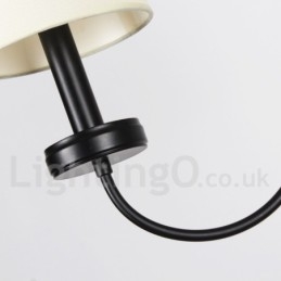 Designer Touch Decorative 5 Light Retro Contemporary Black Candle Style Chandelier