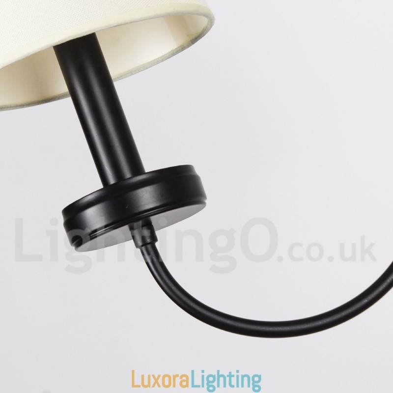 Designer Touch Decorative 5 Light Retro Contemporary Black Candle Style Chandelier