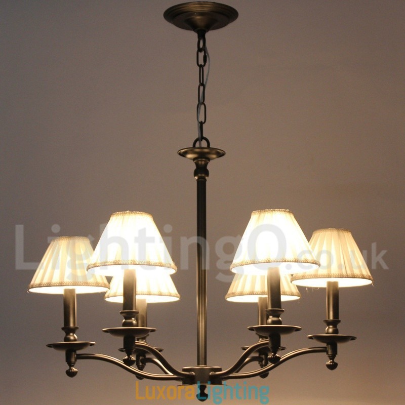 Designer Touch Decorative 6 Light Retro Rustic Candle Style Chandelier