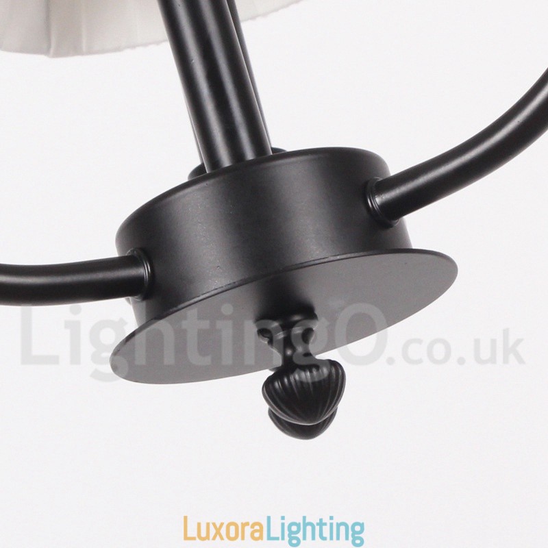 Designer Touch Decorative 6 Light Retro Rustic Candle Style Chandelier