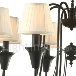 Designer Touch Decorative 3 Light Black Retro Candle Style Chandelier