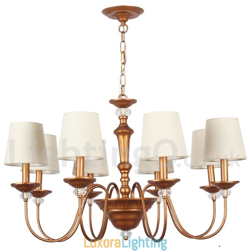 Designer Touch Decorative 8 Light Retro Candle Style Chandelier