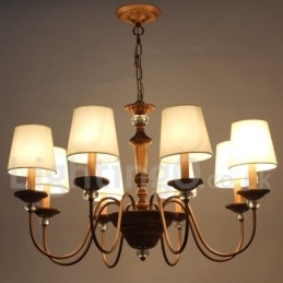 Designer Touch Decorative 8 Light Retro Candle Style Chandelier