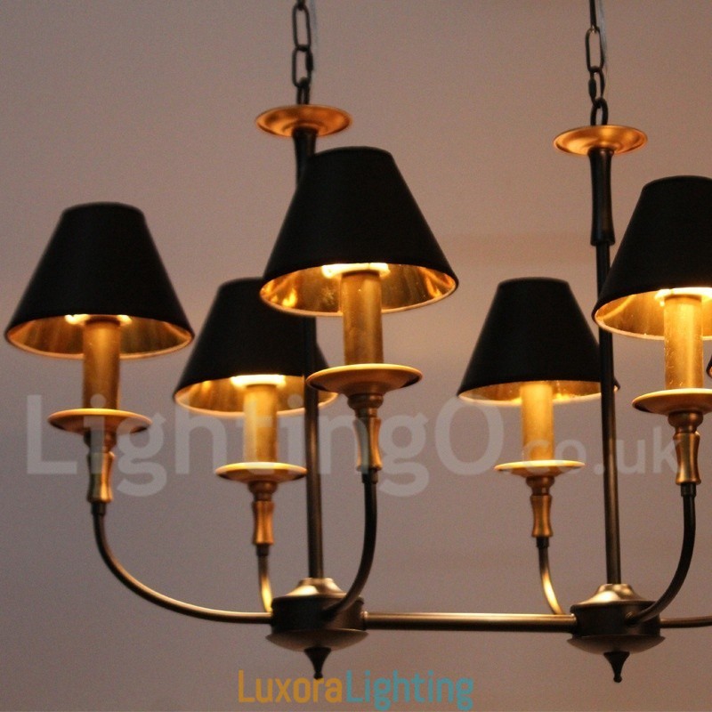 Designer Touch Decorative 6 Light Retro Contemporary Candle Style Chandelier