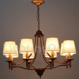 Designer Touch Decorative 8 Light Rustic Retro Mediterranean Style Candle Style Chandelier