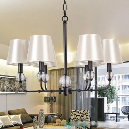 Designer Touch Decorative 6 Light Rustic Retro Contemporary Candle Style Chandelier