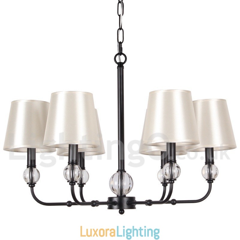 Designer Touch Decorative 6 Light Rustic Retro Contemporary Candle Style Chandelier