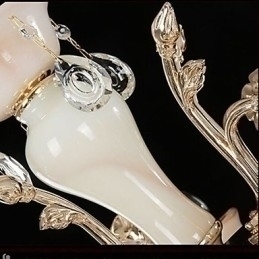 Designer Touch Decorative European Style Pendant Zinc Alloy Imitation Jade Crystal Pendant