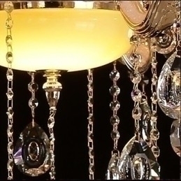 Designer Touch Decorative European Style Pendant Zinc Alloy Imitation Jade Crystal Pendant