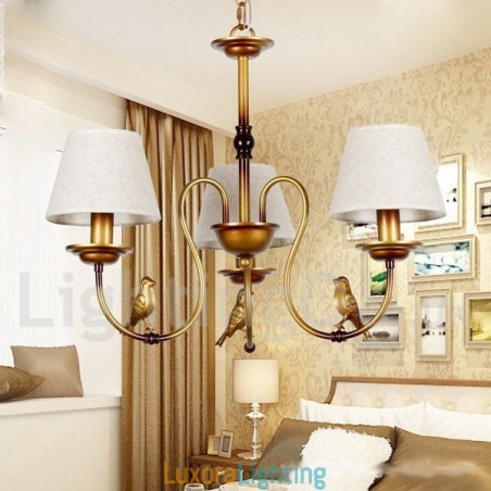 Designer Touch Decorative 3 Light Modern Contemporary Rustic Retro Candle Style Chandelier