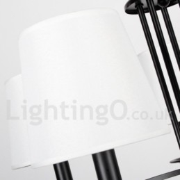 Designer Touch Decorative 12 Light Retro Black Mediterranean Style Rustic Contemporary Candle Style Chandelier