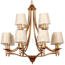 Designer Touch Decorative 12 Light Rustic Retro Mediterranean Style Candle Style Chandelier