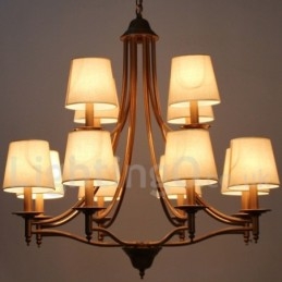 Designer Touch Decorative 12 Light Rustic Retro Mediterranean Style Candle Style Chandelier