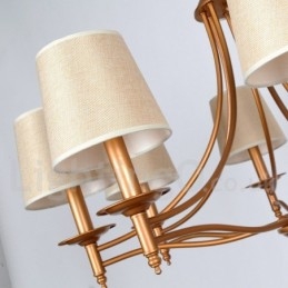 Designer Touch Decorative 12 Light Rustic Retro Mediterranean Style Candle Style Chandelier