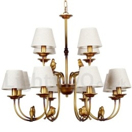 Designer Touch Decorative 12 Light Modern Contemporary Rustic Retro Candle Style Chandelier