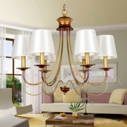 Designer Touch Decorative 6 Light Rustic Mediterranean Style Modern Contemporary Candle Style Chandelier