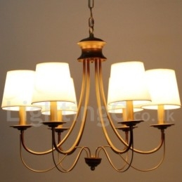 Designer Touch Decorative 6 Light Rustic Mediterranean Style Modern Contemporary Candle Style Chandelier