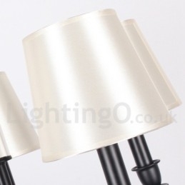 Designer Touch Decorative 8 Light Black Retro Contemporary Candle Style Chandelier